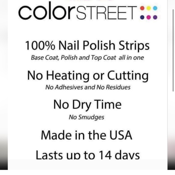 🎉3/$25 NWT Retired & Rare Color Street "Totally Rad" dry Nail polish Strips - Picture 9 of 10